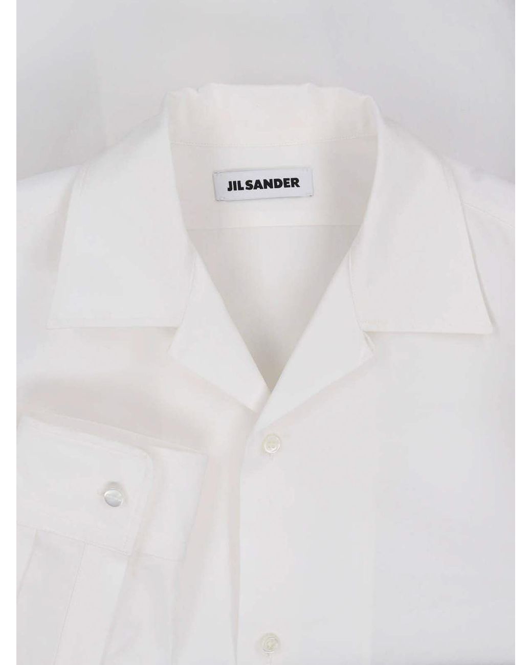 Jil Sander White Cotton Shirt for men