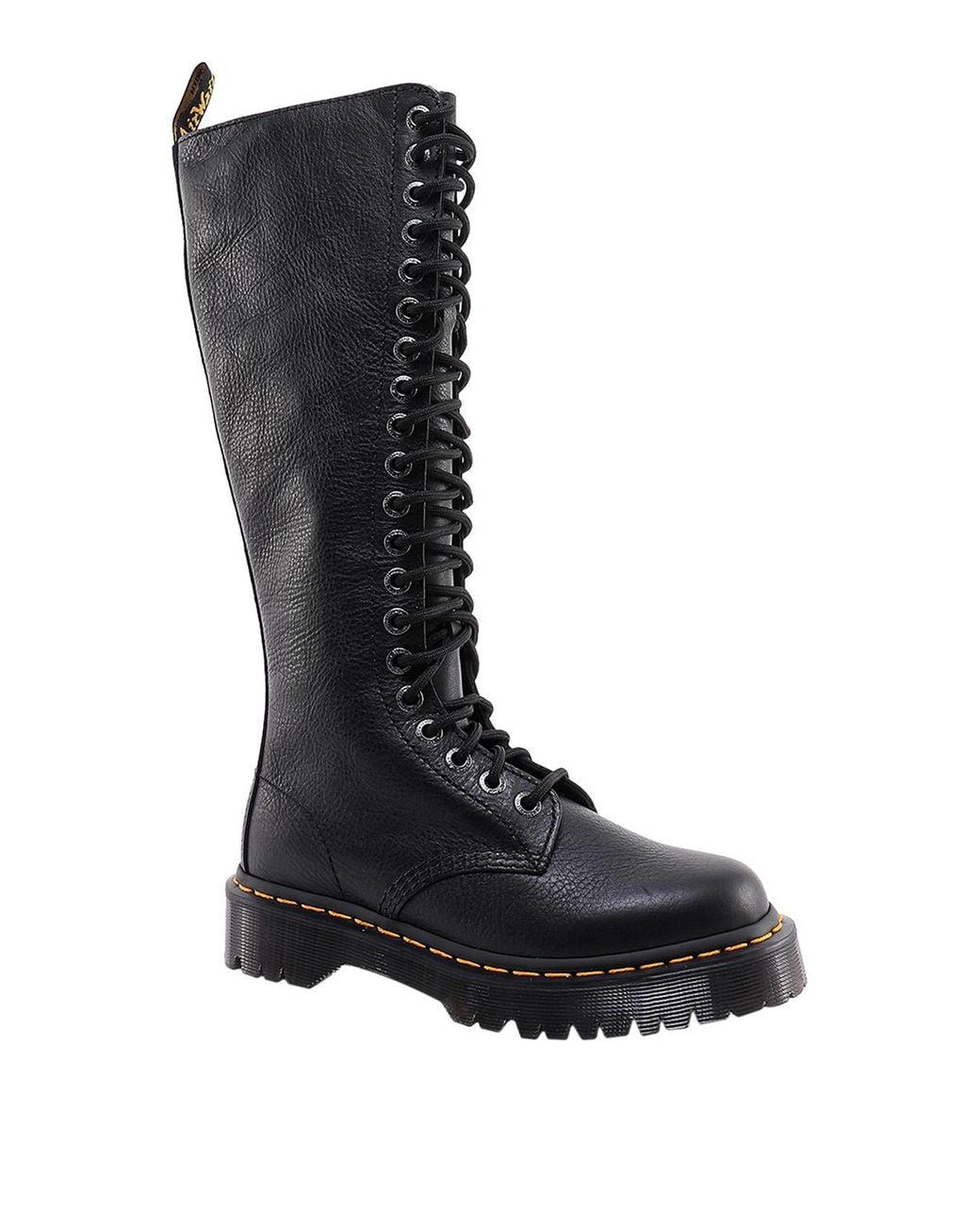 Dr. Martens Black 1B60 Bex Hammered Leather Boots
