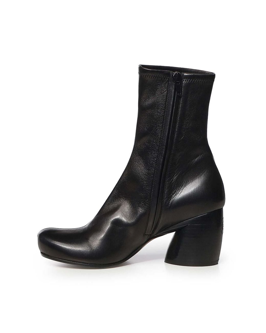 Loewe Black Oval Lambskin Ankle Boots