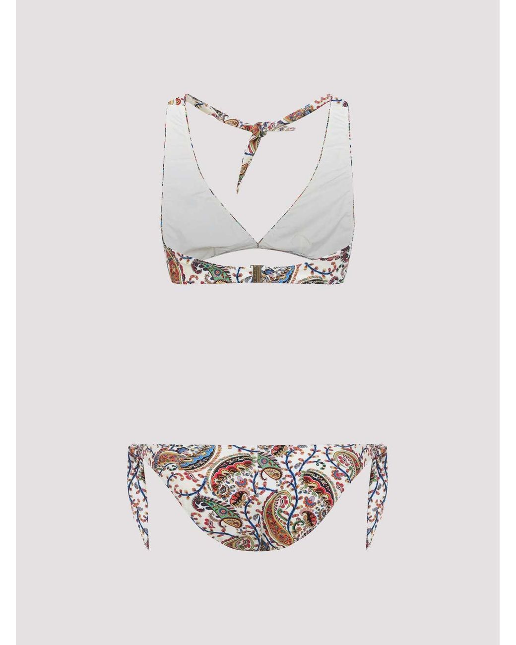 Etro Gray Halter Neck Bikini
