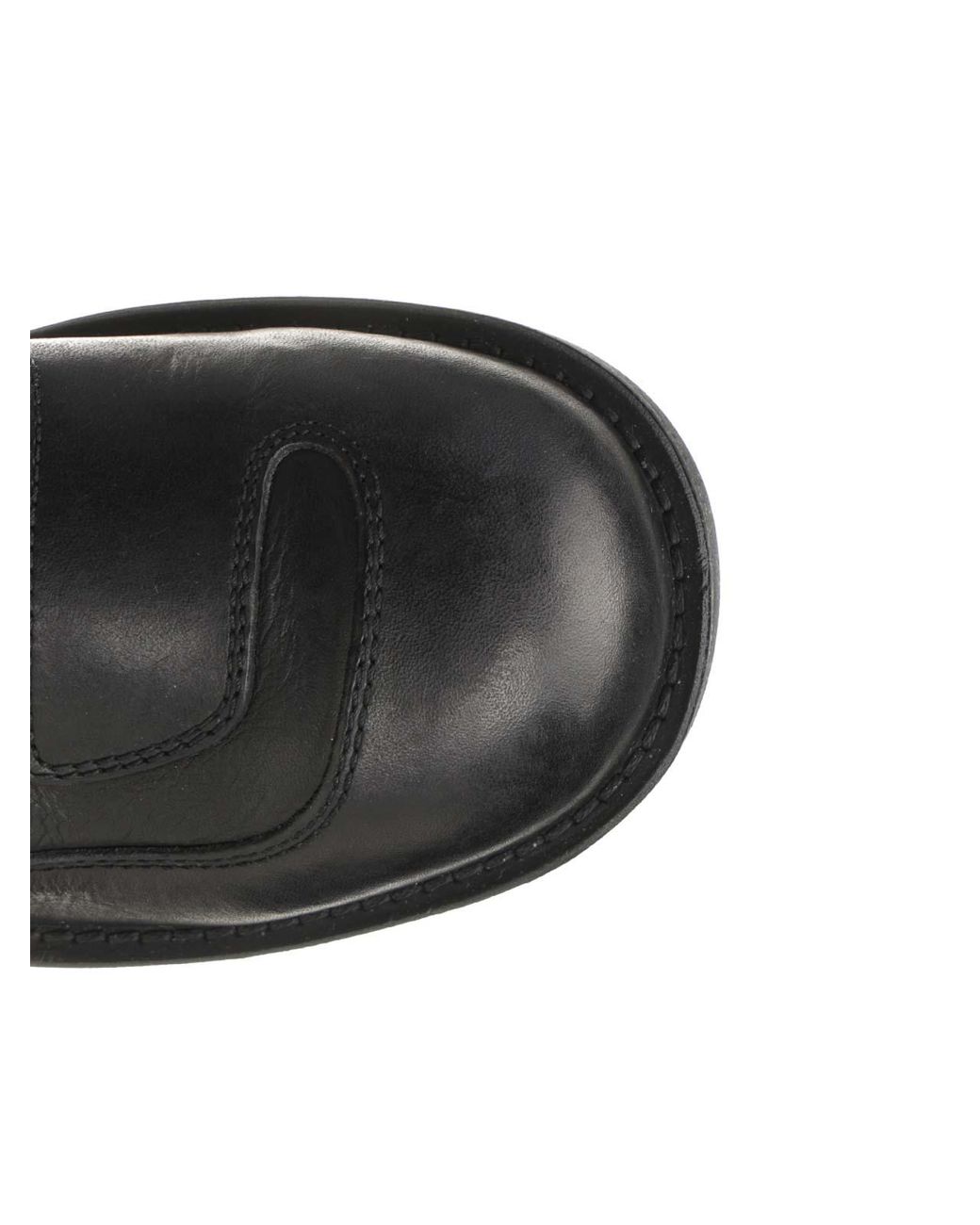 MM6 by Maison Margiela Leather Ankle Boots in Black for Men | Lyst