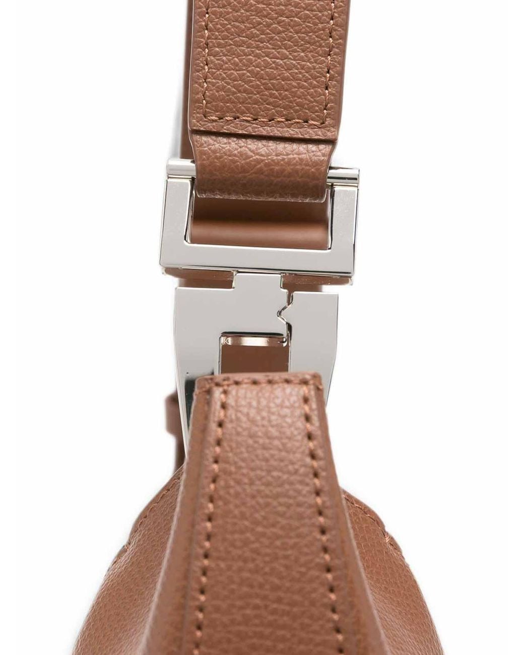 Emporio Armani Brown Medium Leather Hobo Bag