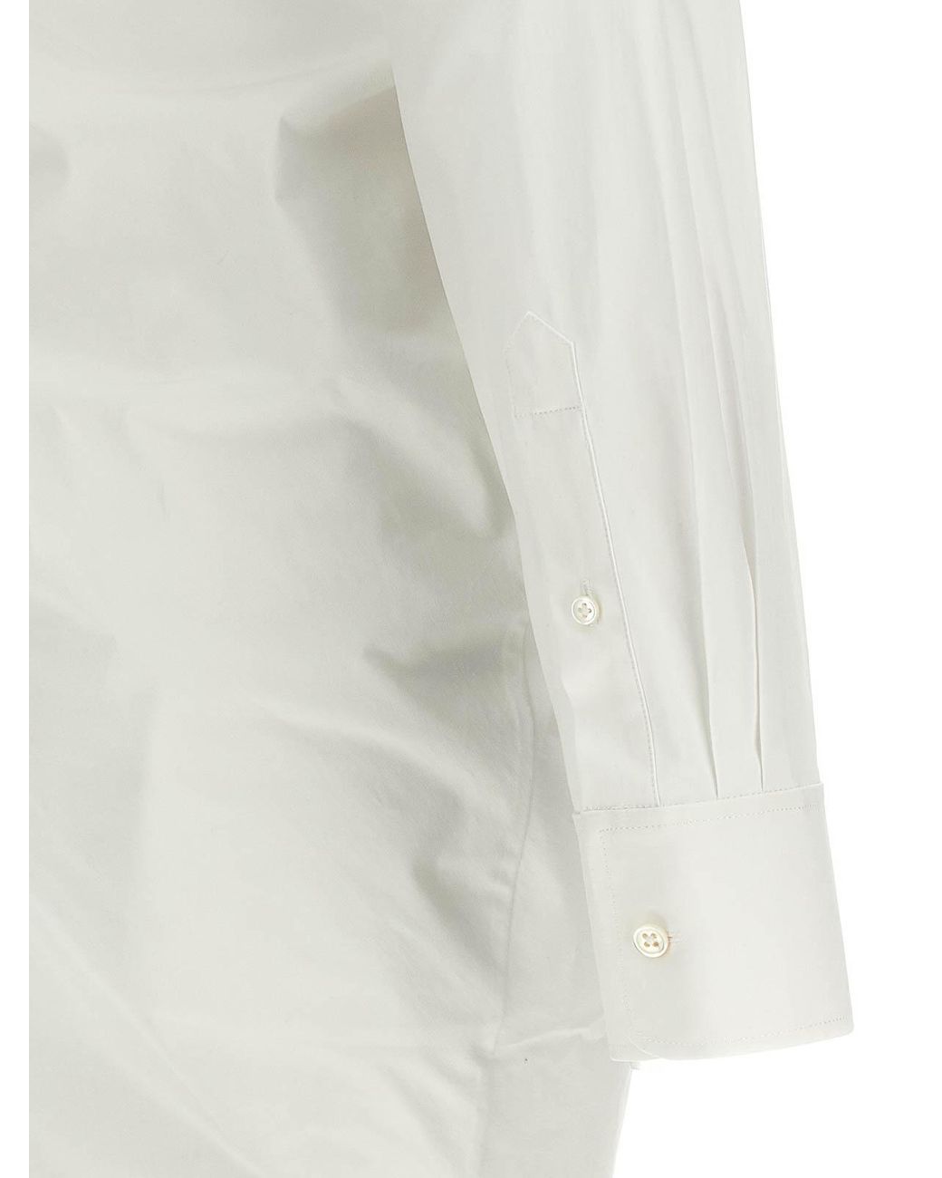 Alexander Wang White Asymmetrical Shirt Dress