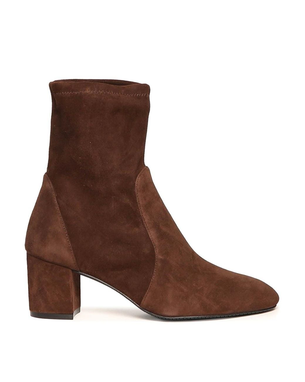 Stuart Weitzman Brown Yuliana Suede Sock Boots