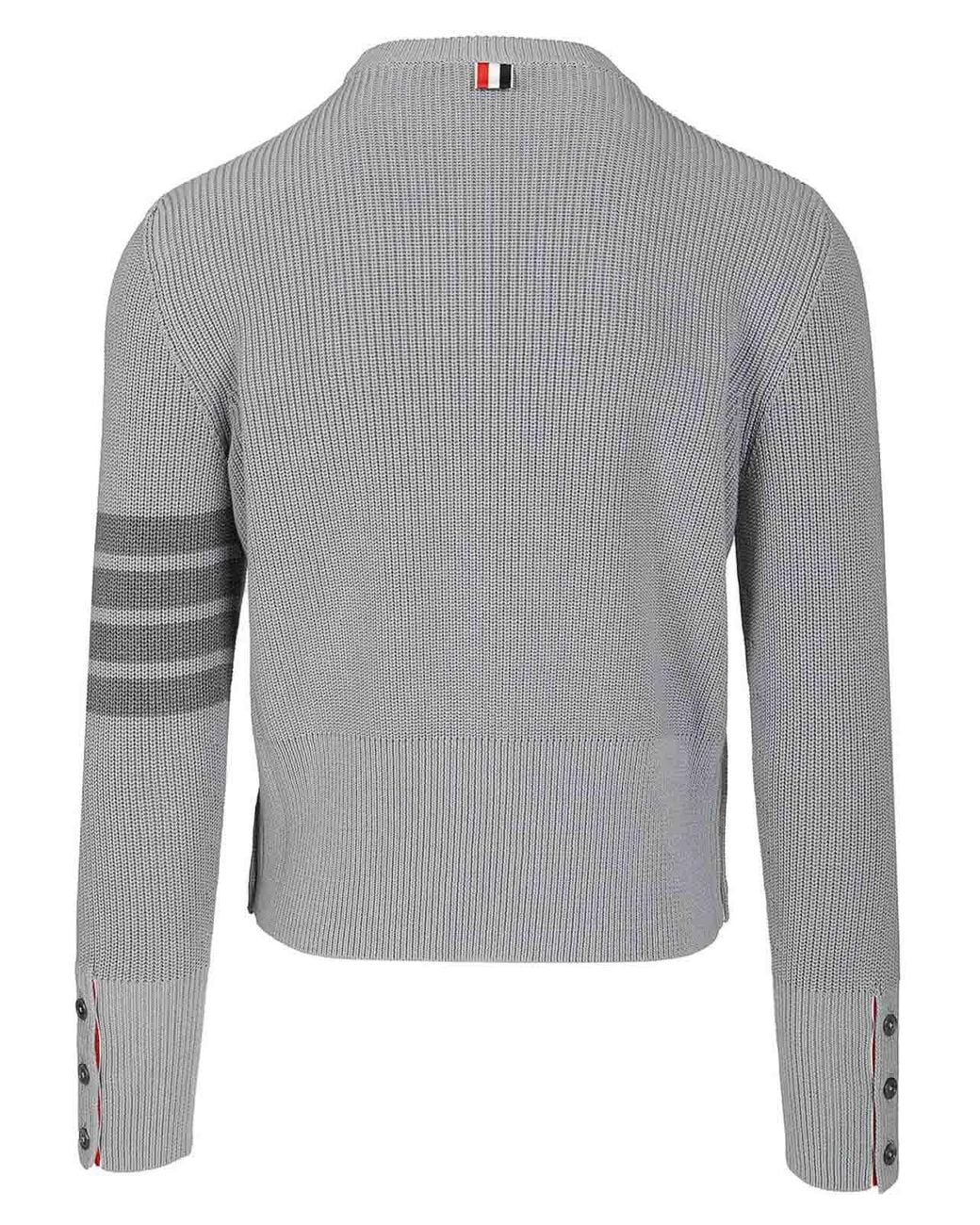 Suéter Cuello Redondo Thom Browne de hombre de color Gray
