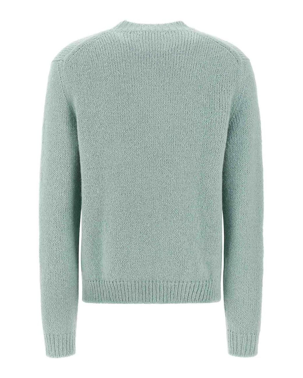 Jil Sander Rundhalspullover in Green für Herren