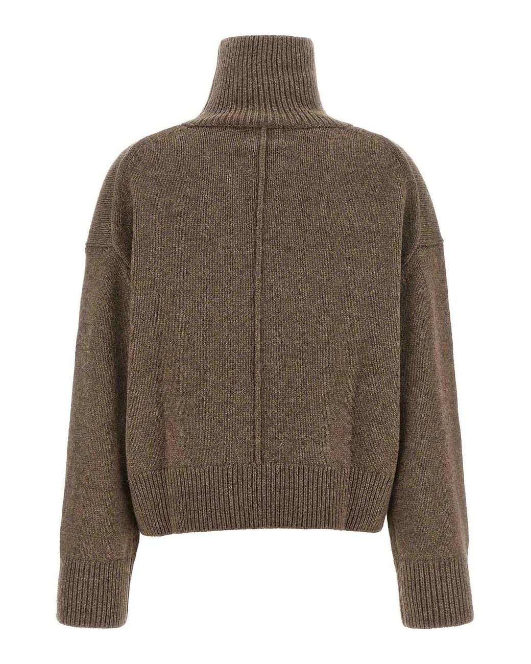 Loulou de Saison Brown Turtleneck Sweater