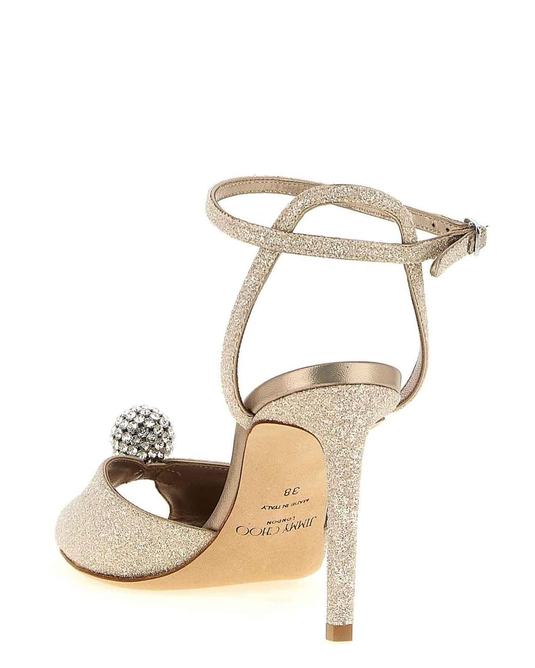 Jimmy Choo Metallic Sacora Sandals