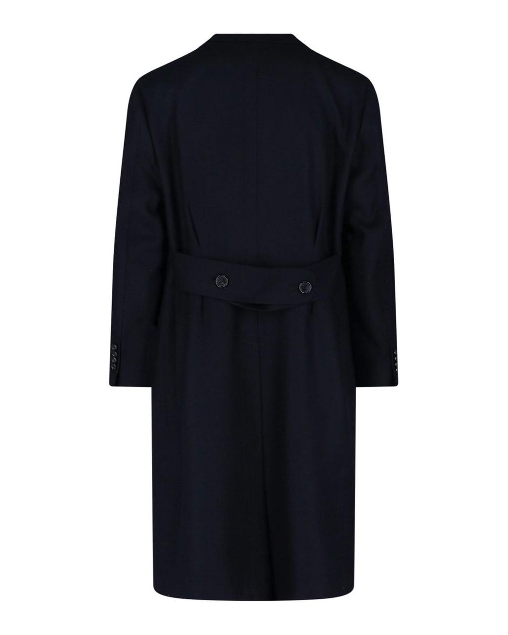 Cesare Attolini Blue Double-Breasted Coat for men