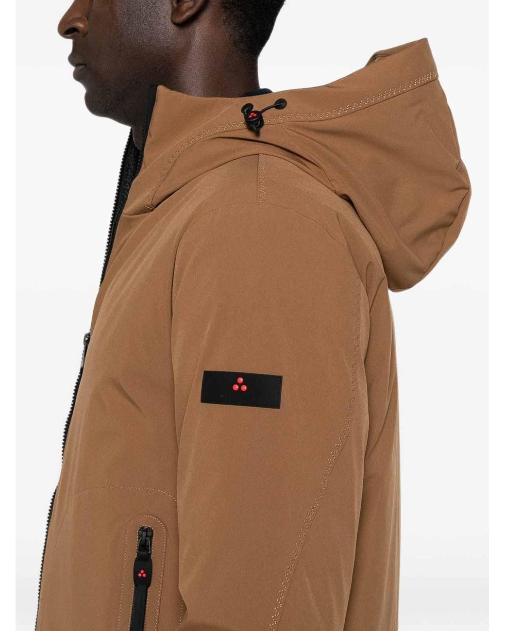 Peuterey Brown Short Technical Jacket for men