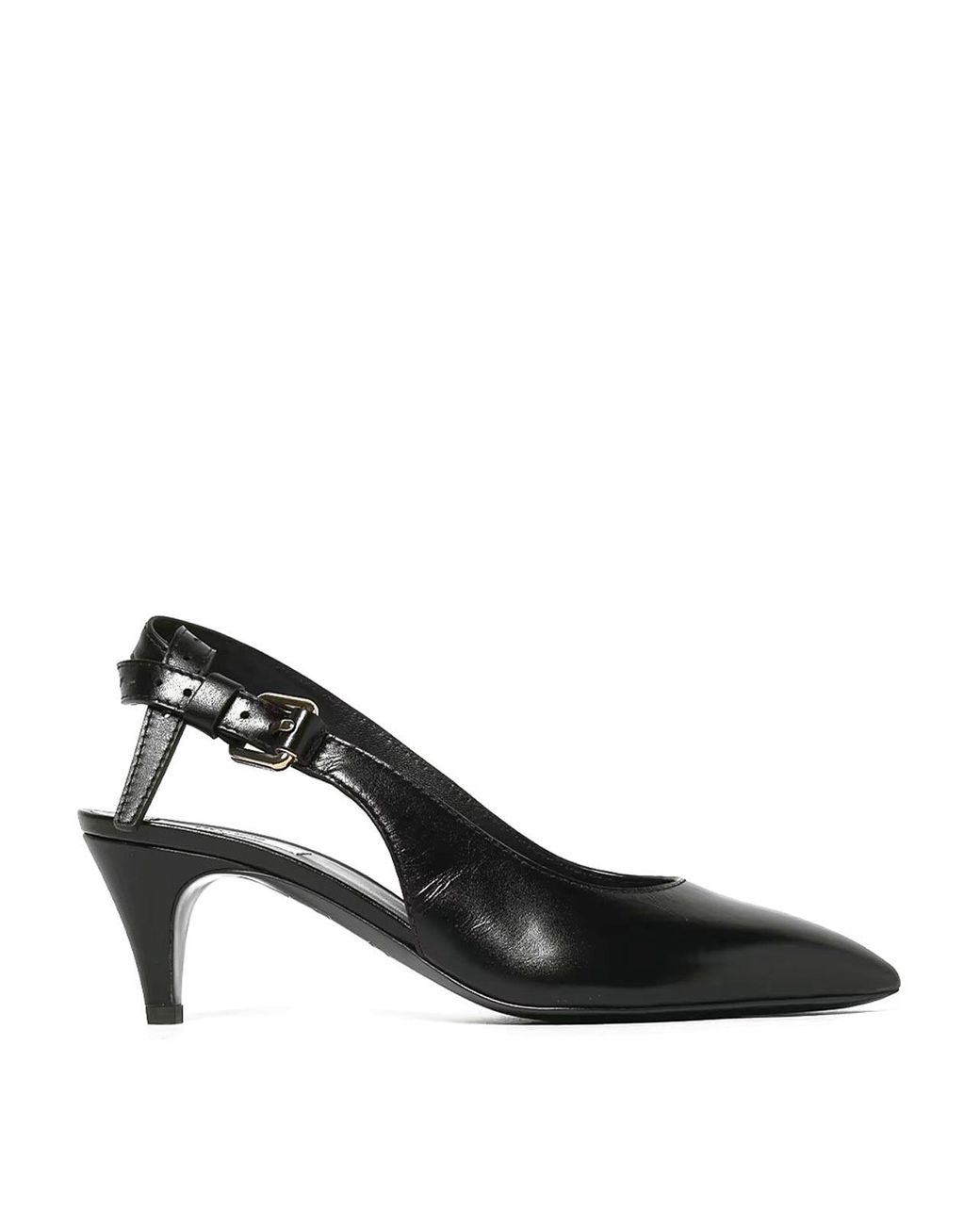 Moschino Black Tie Me Sling Back