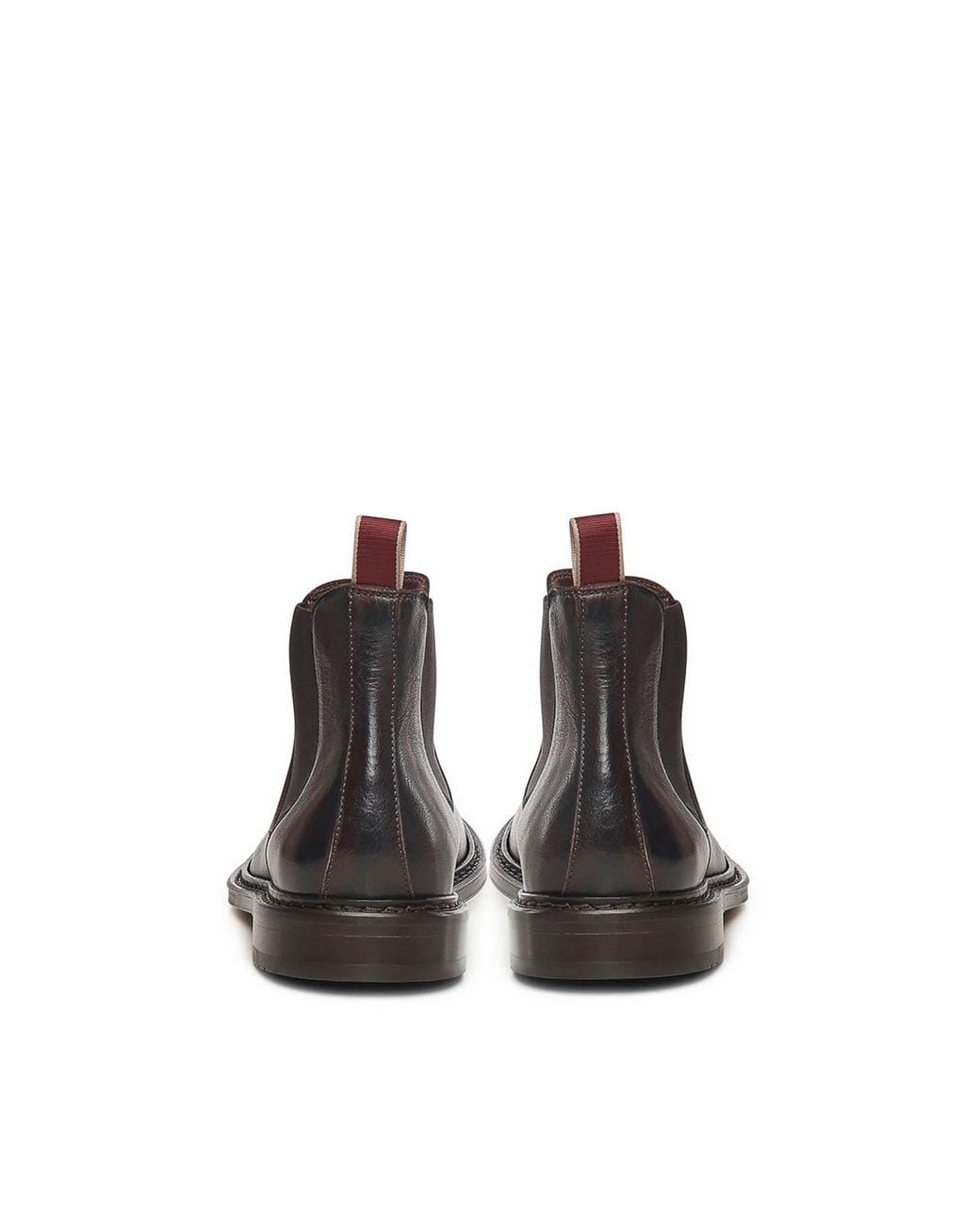Sturlini Brown Leather Chelsea Boot for men