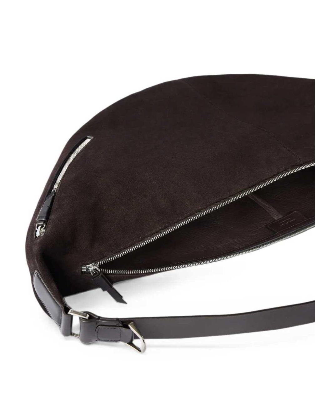 Lemaire Brown Large Quiver Clip Bag