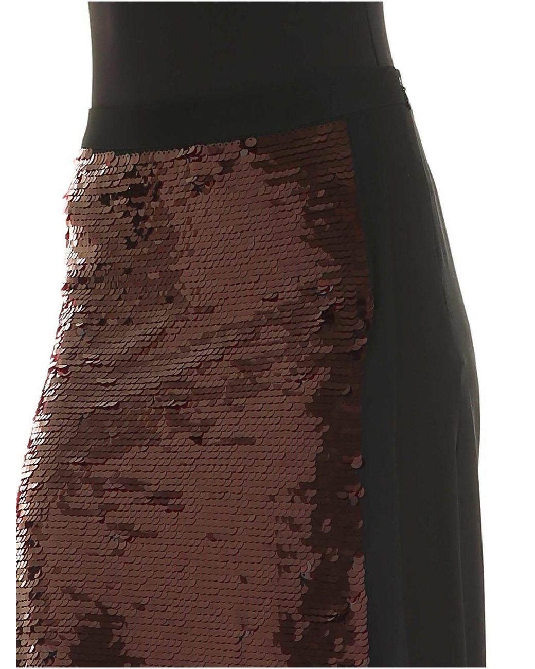 McQ Alexander McQueen Black Maxi-Sequins Skirt