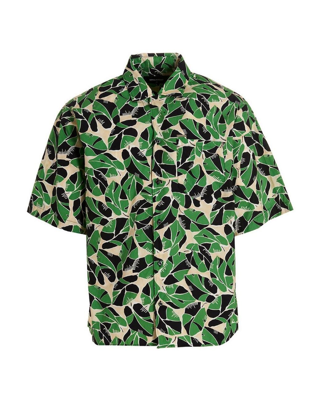 DSquared² Green Bowling Dropped Shirt for men