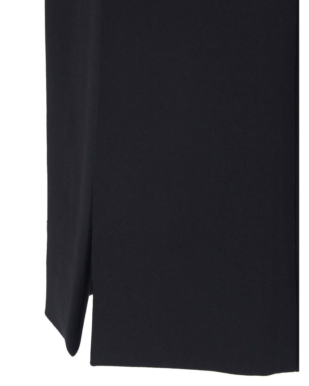 Dolce & Gabbana Blue Wool Midi Skirt