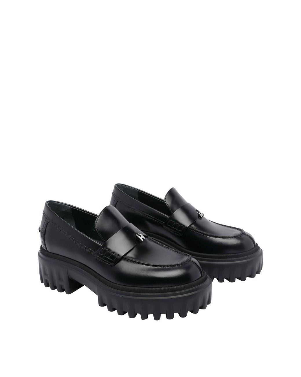 Hogan Black H700 Loafers