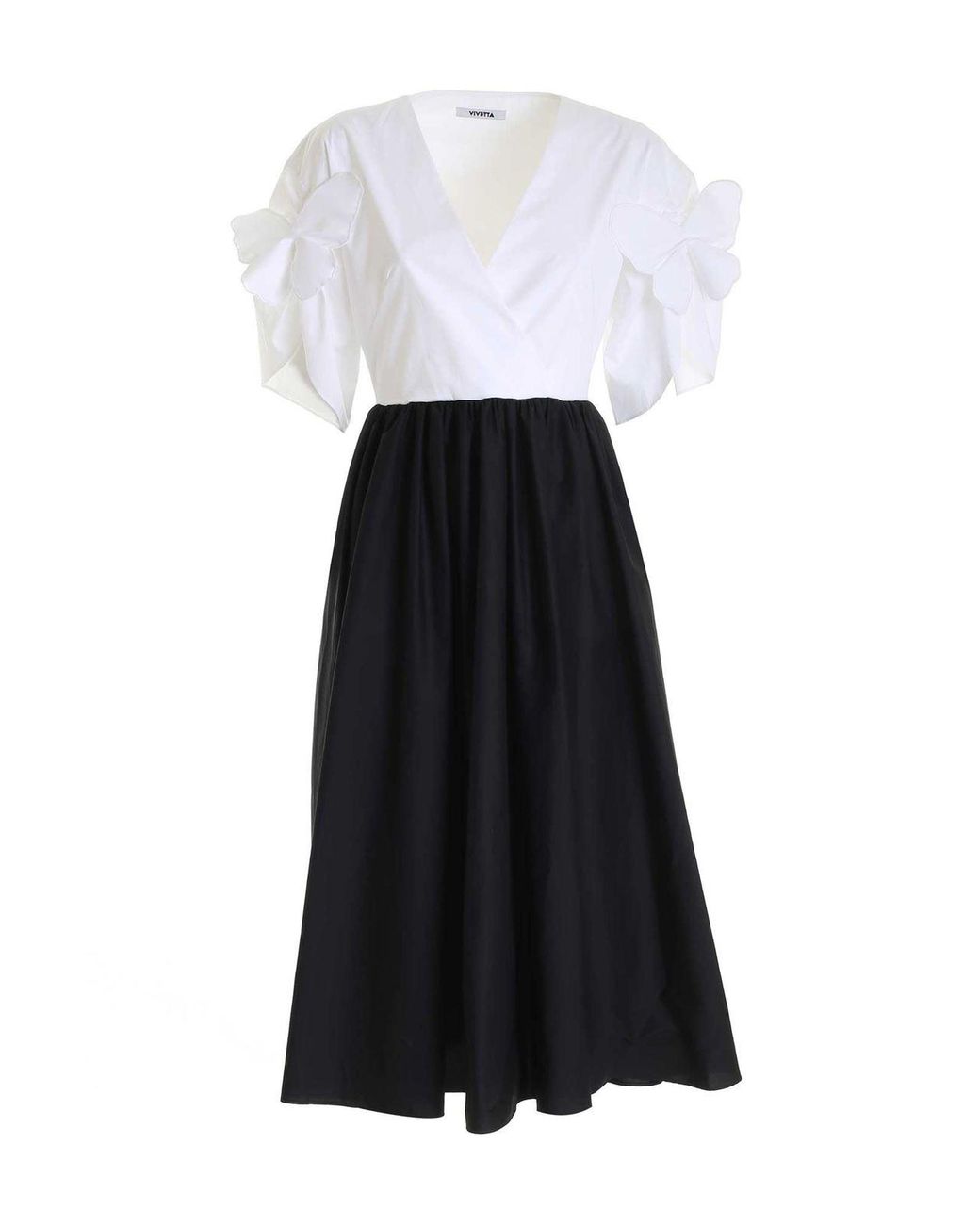 Vivetta White Butterfly Patch Dress