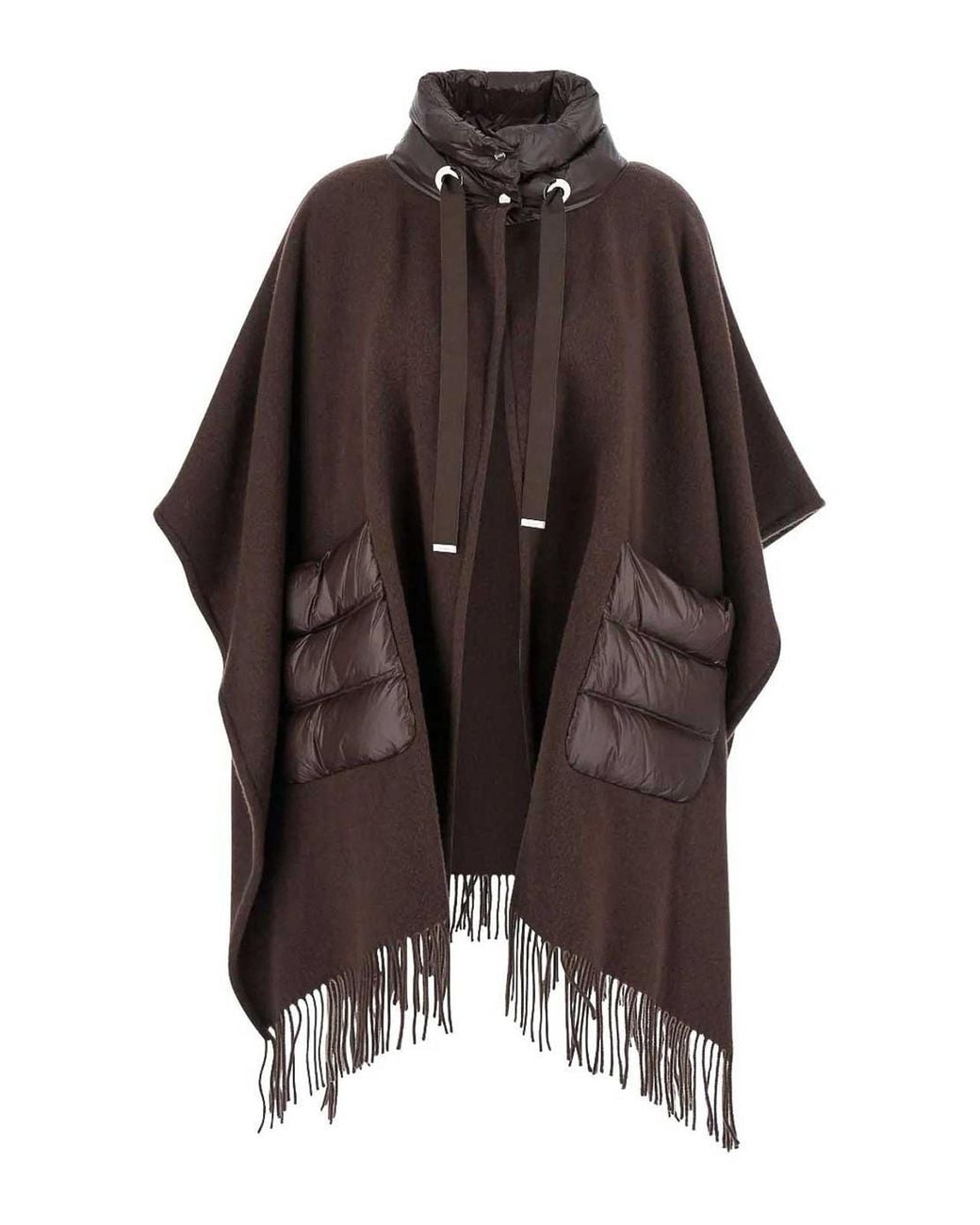 Herno Brown Giaccone Mantella With Ultralight Resort Hdm