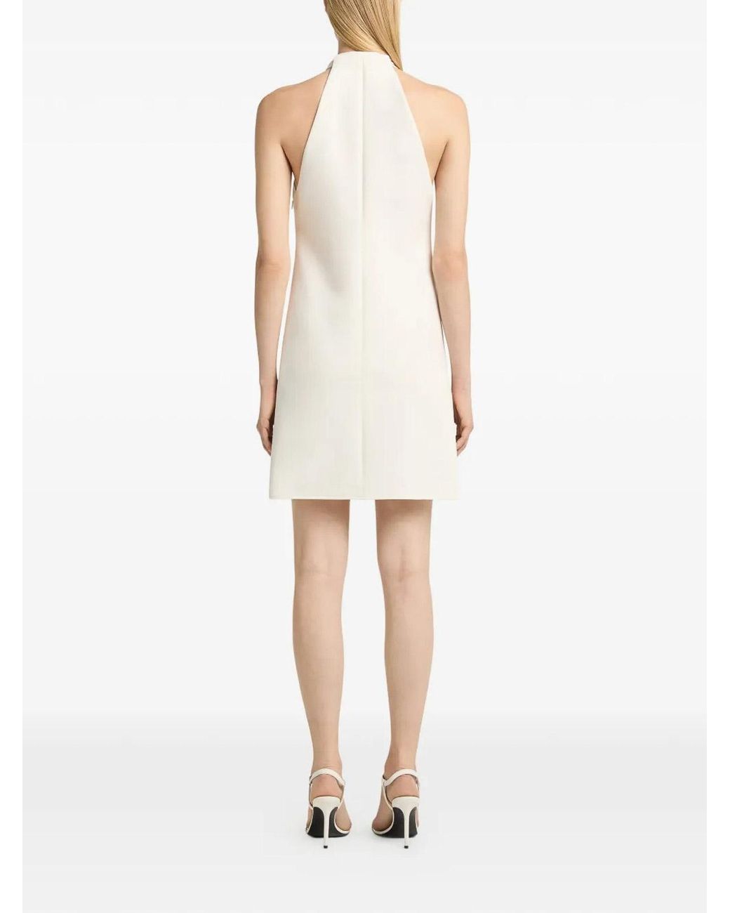 Courreges White Halter Neck Dress