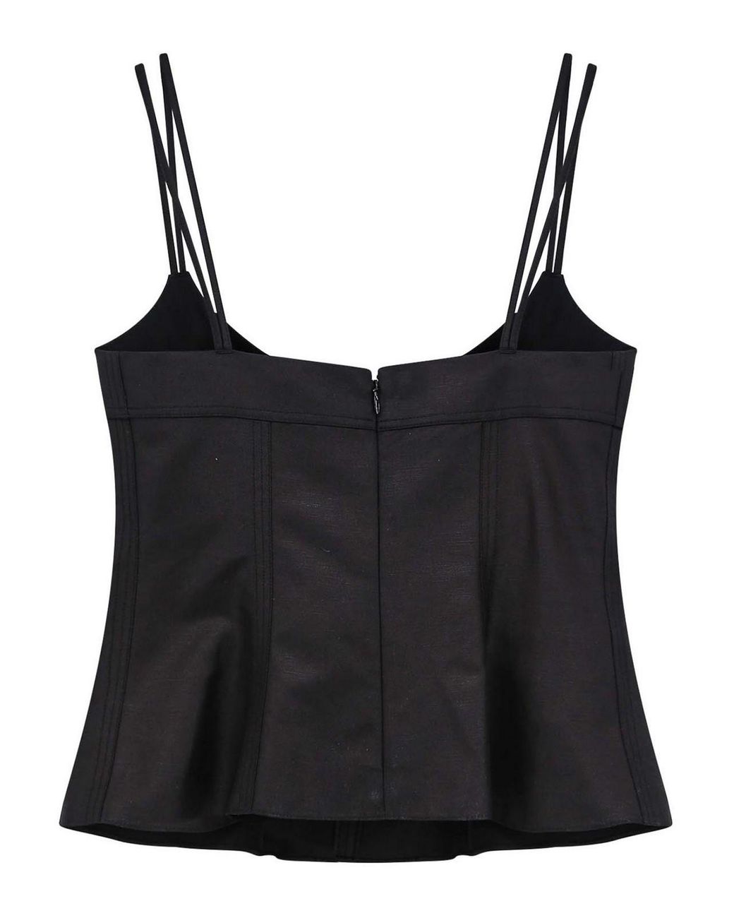 Stella McCartney Black Sleek And Stylish Peplum Top For
