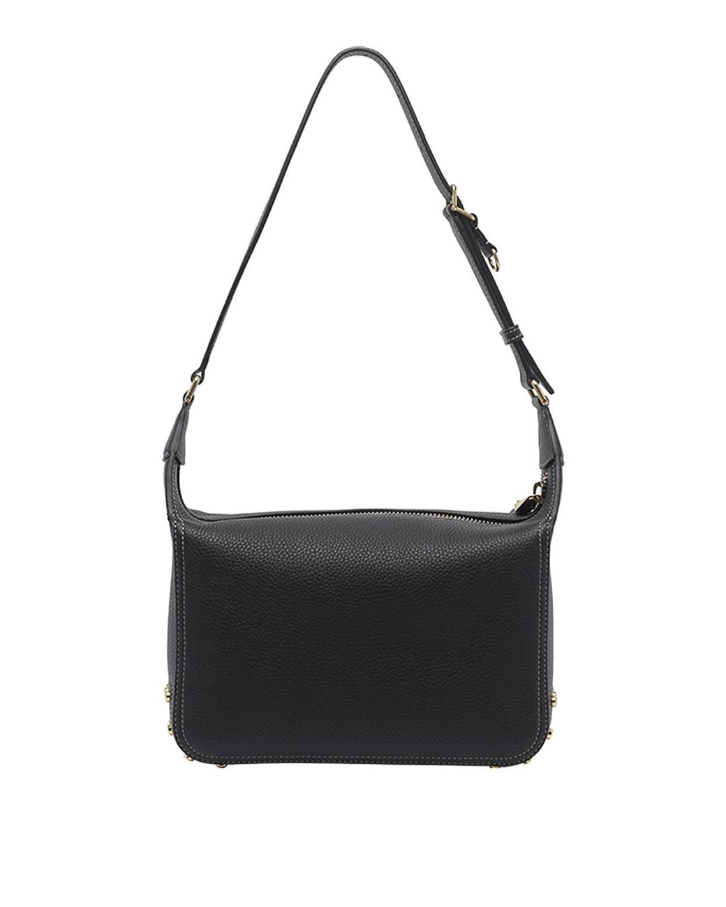 Tod's Black Metal Dots Mini Leather Shoulder Bag
