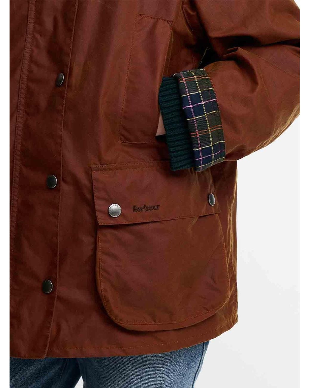 Barbour Red Paul Smith X Beaufort Waxed Jacket