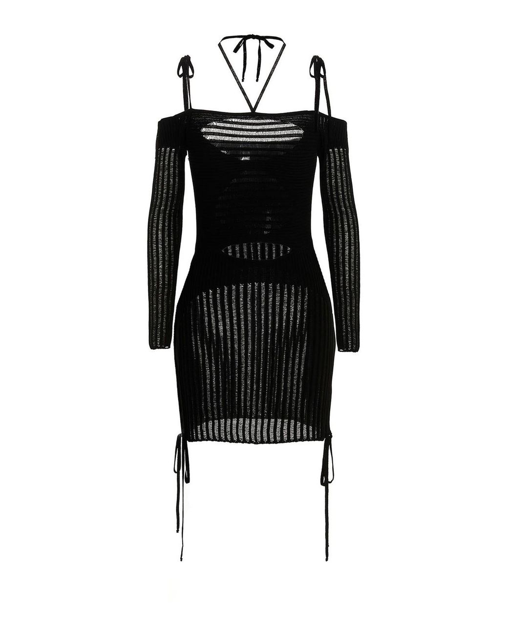 ANDREADAMO Black Cut-Out Dress