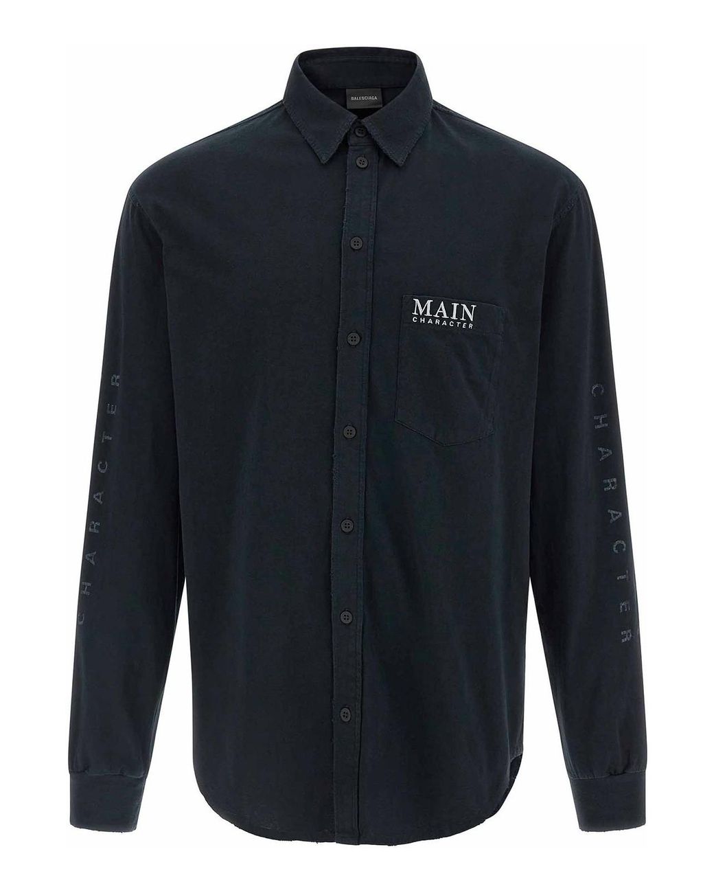 Balenciaga Blue Shirt T-Shirt for men
