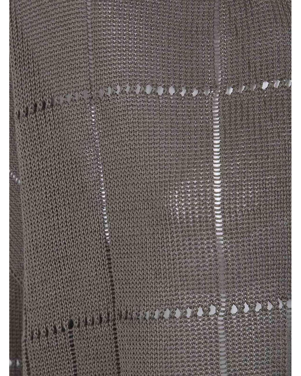 Y's Yohji Yamamoto Gray Drop Shoulder Medium Length Cardigan