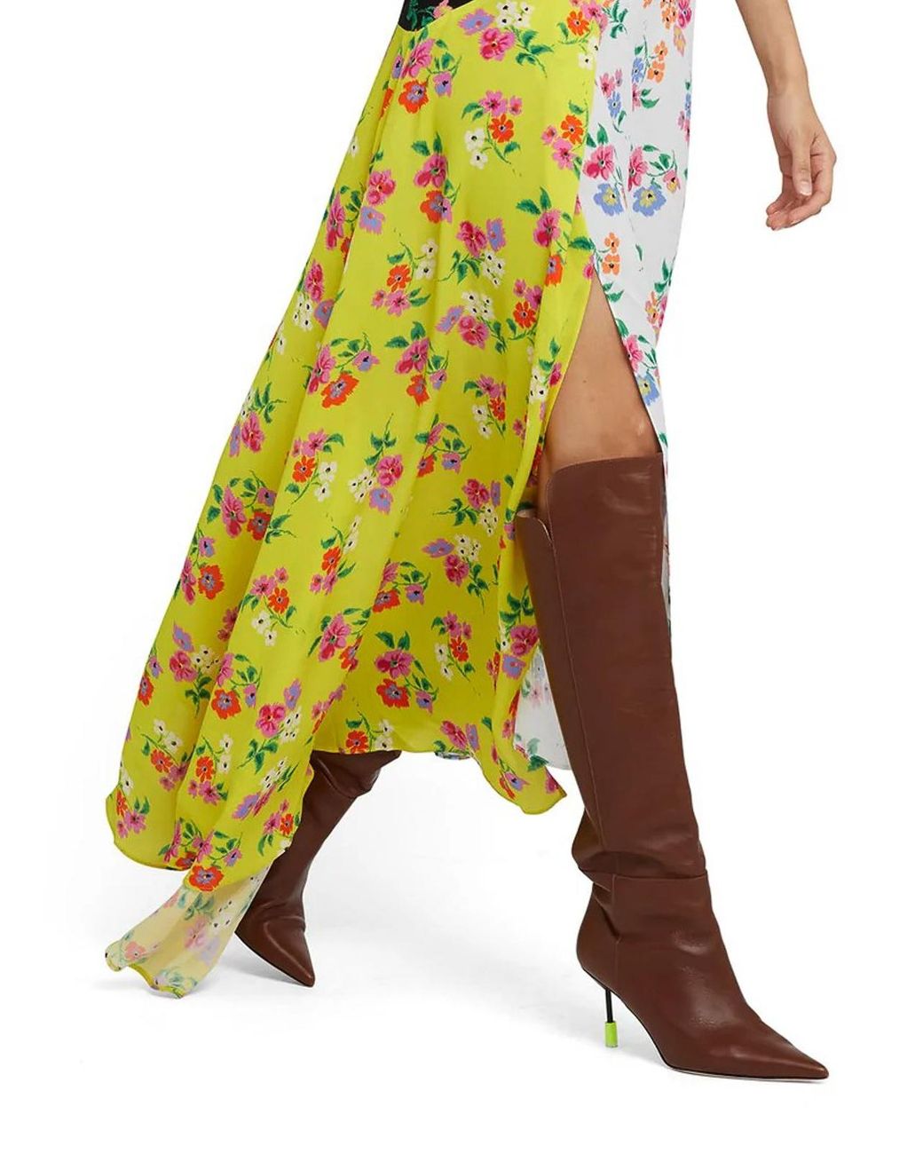 MSGM Multicolor Floral Dress