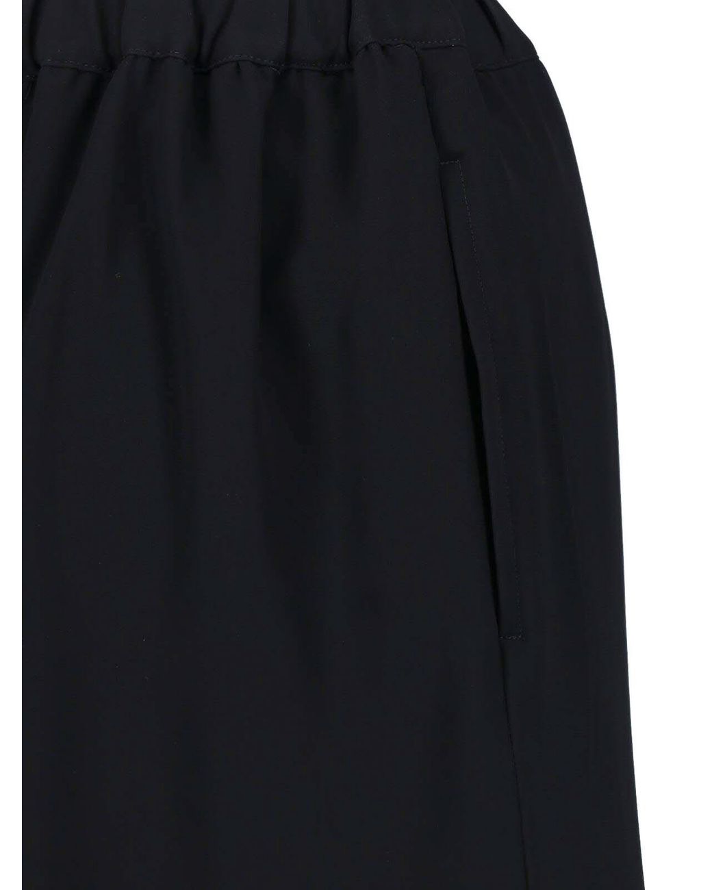 Comme des Garçons Black Layered Wool Skirt
