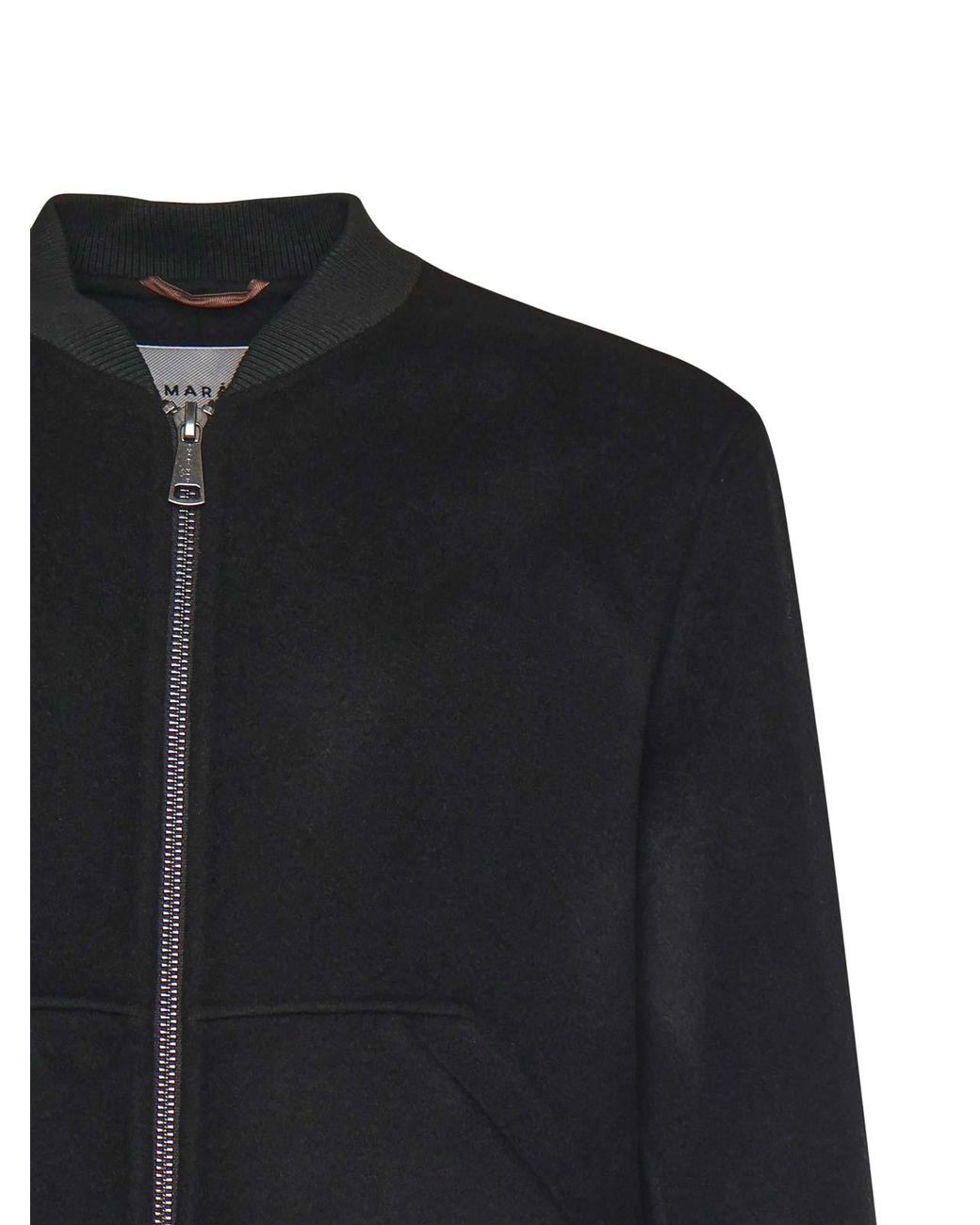 Amaranto Black Wool And Cashmere Jacket for men