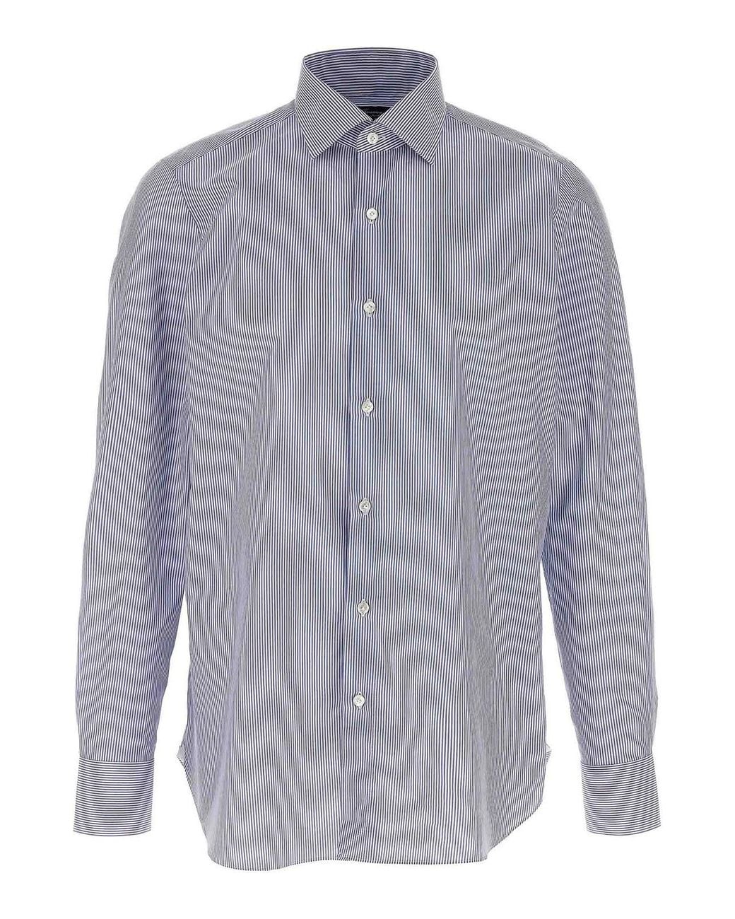 Finamore 1925 Blue Napoli Shirt for men