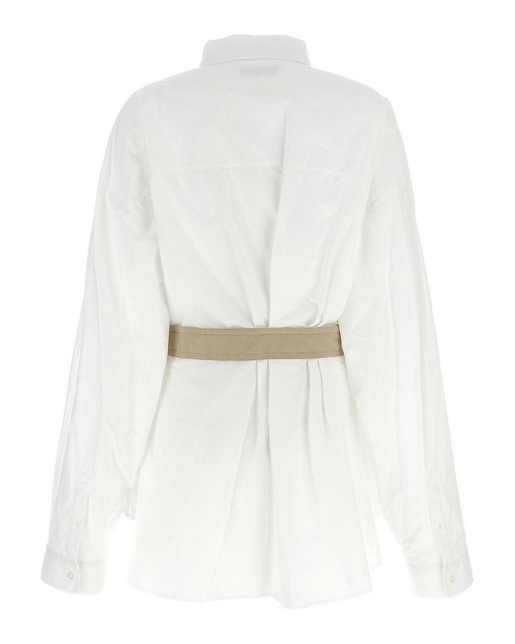 Balenciaga White Belt Shirt