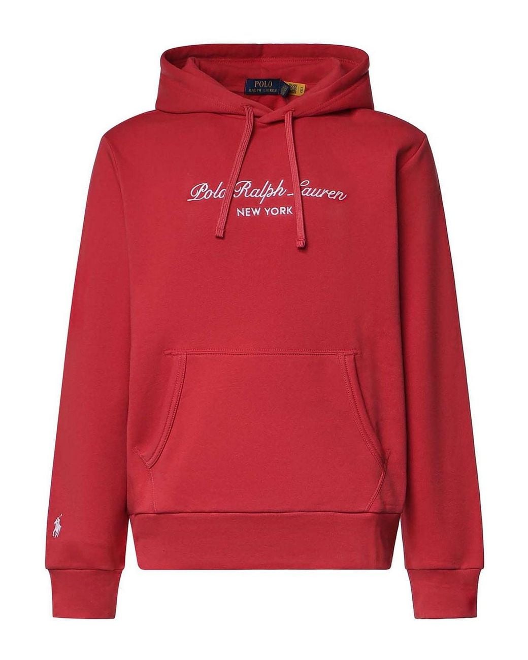 Polo Ralph Lauren Red Cotton Blend Sweatshirt With Logo for men