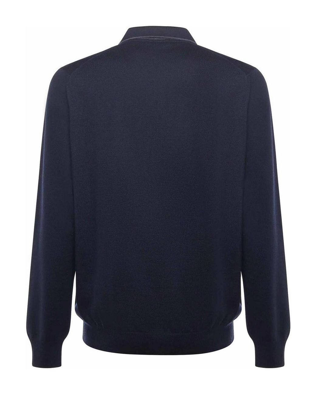 Fay Blue Wool Polo for men