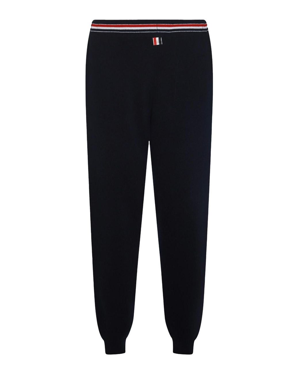 Thom Browne Blue Rwb Stripe Detailed Drawstring Pants for men