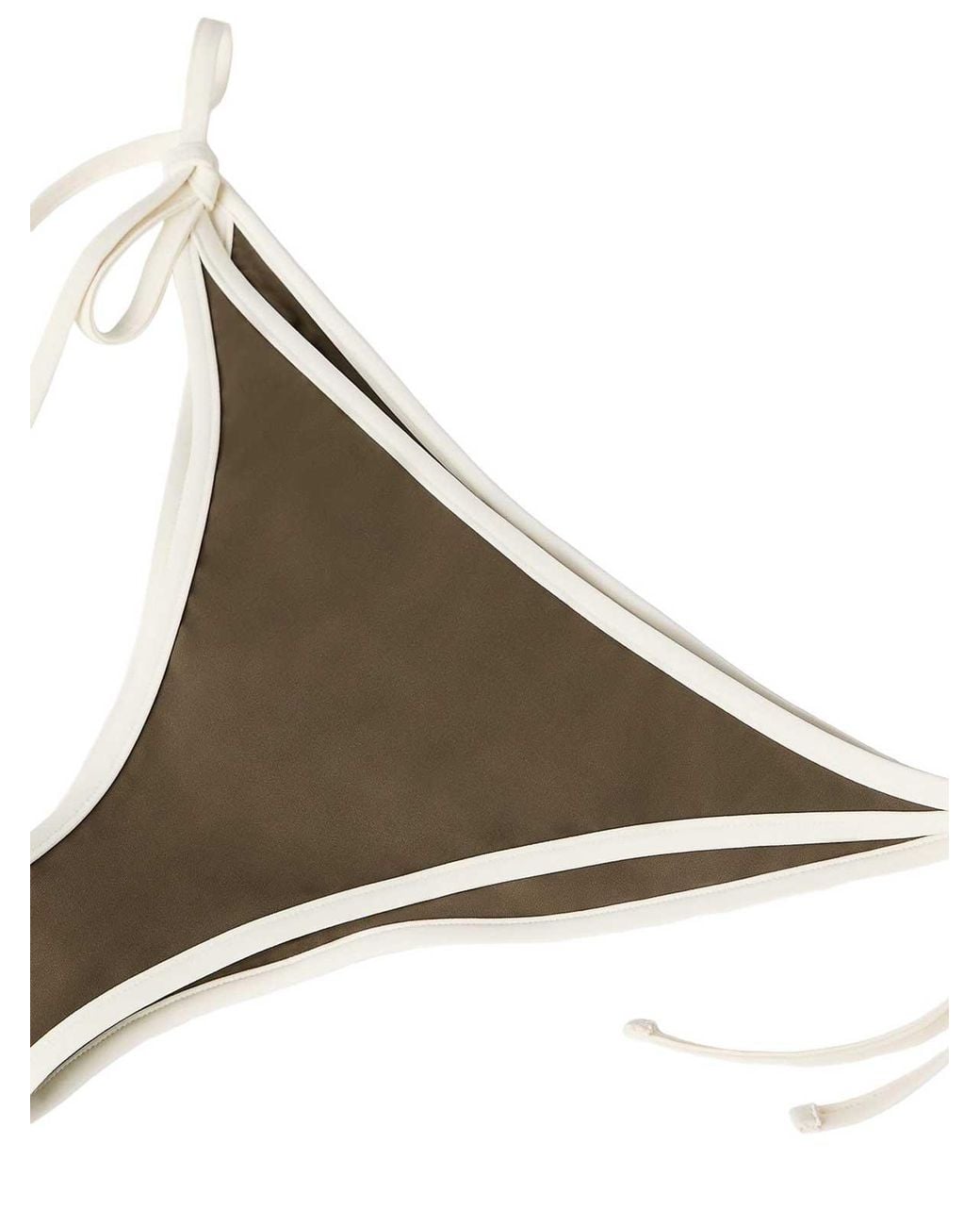 Brunello Cucinelli Natural Nylon Swim Briefs With Contrasting Profiles