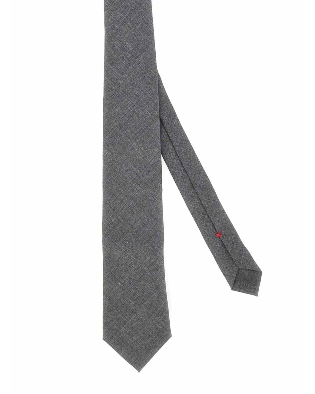 Brunello Cucinelli White Wool Tie for men