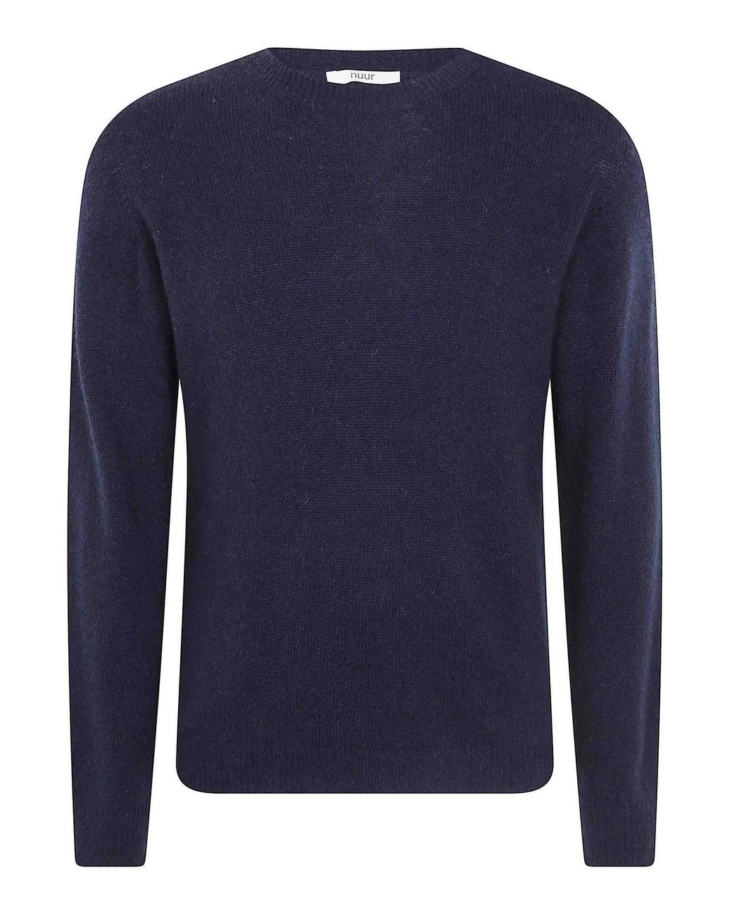 Nuur Blue Long Sleeves Round Neck Sweater for men