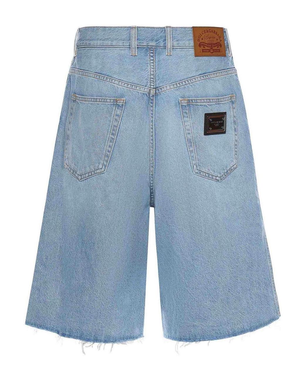 Dolce & Gabbana Blue Shorts Cotton for men