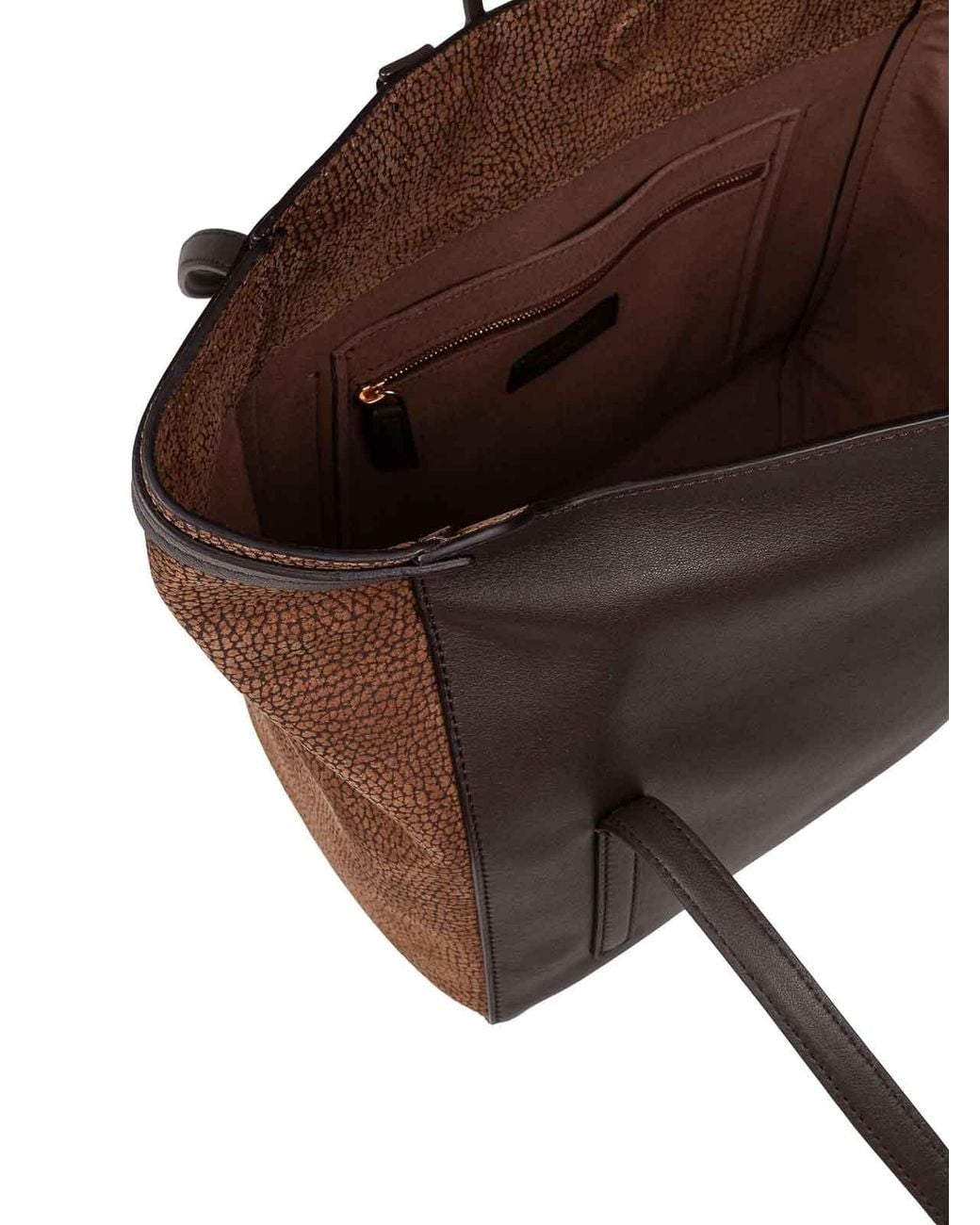 Borbonese Brown Shopping Bag M
