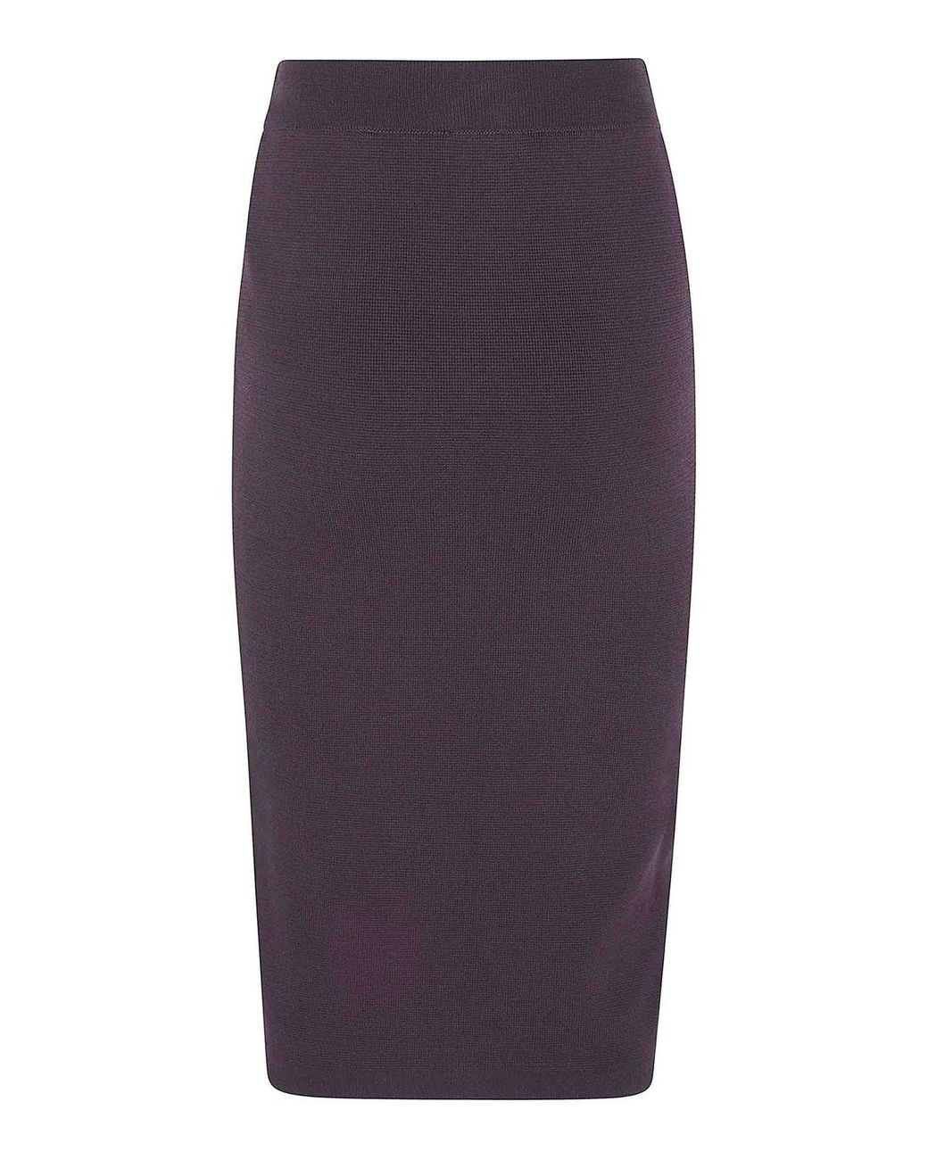 Elisabetta Franchi Purple Knitted Midi Skirt