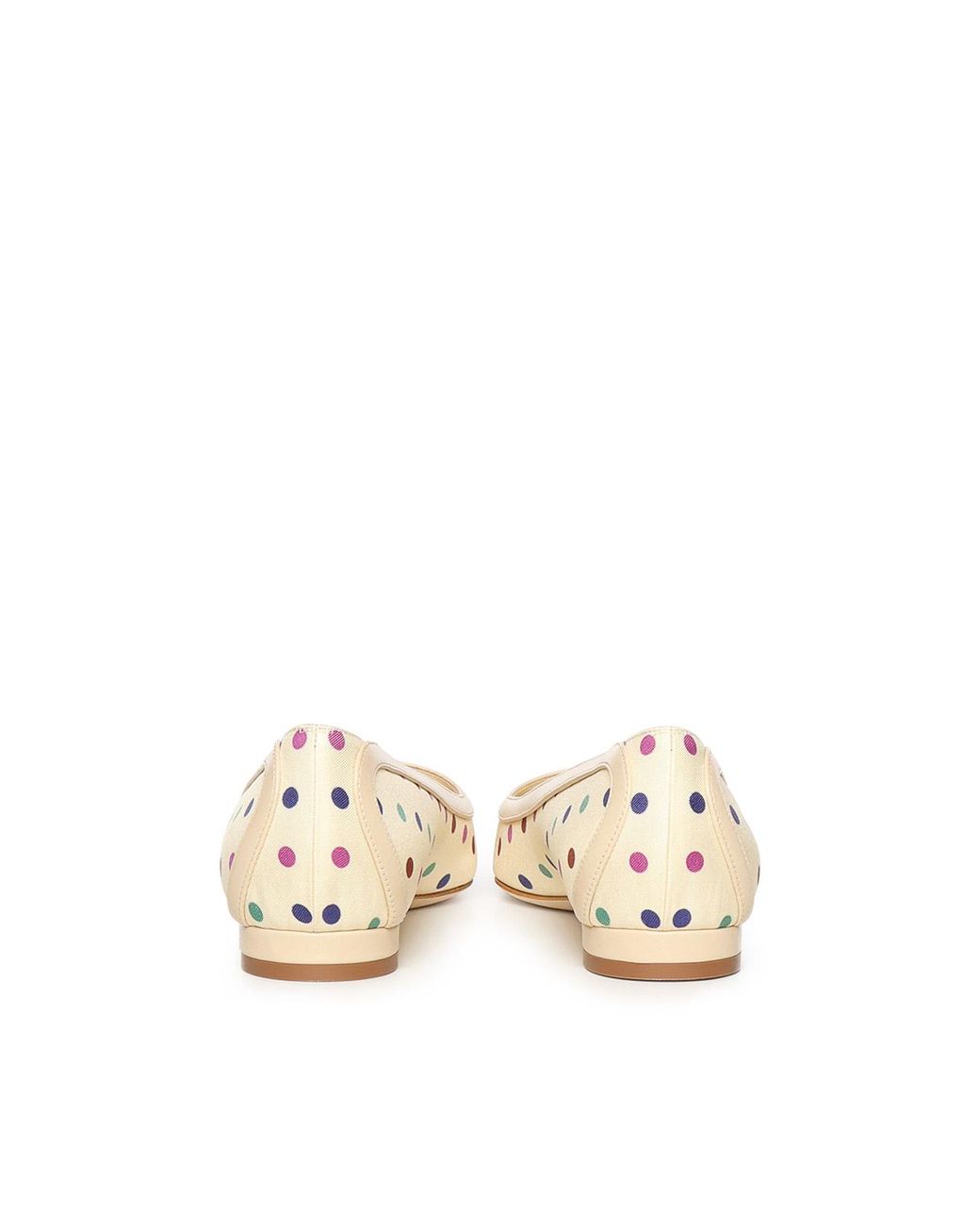 Manolo Blahnik Natural Patterned Flats