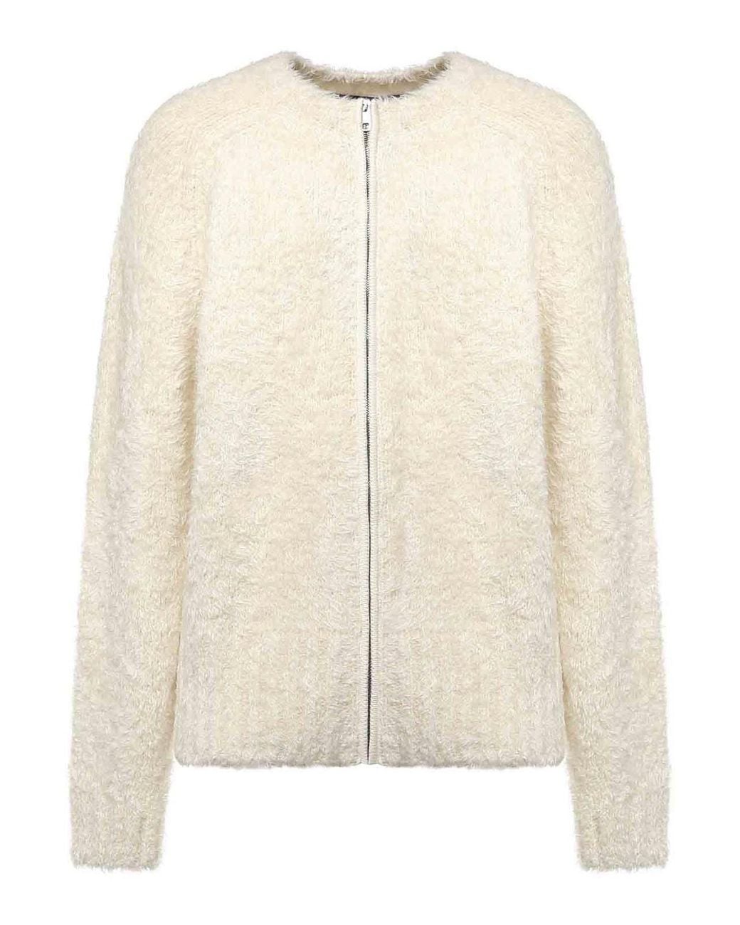 Dolce & Gabbana Natural Alpaca Blend Cardigan for men