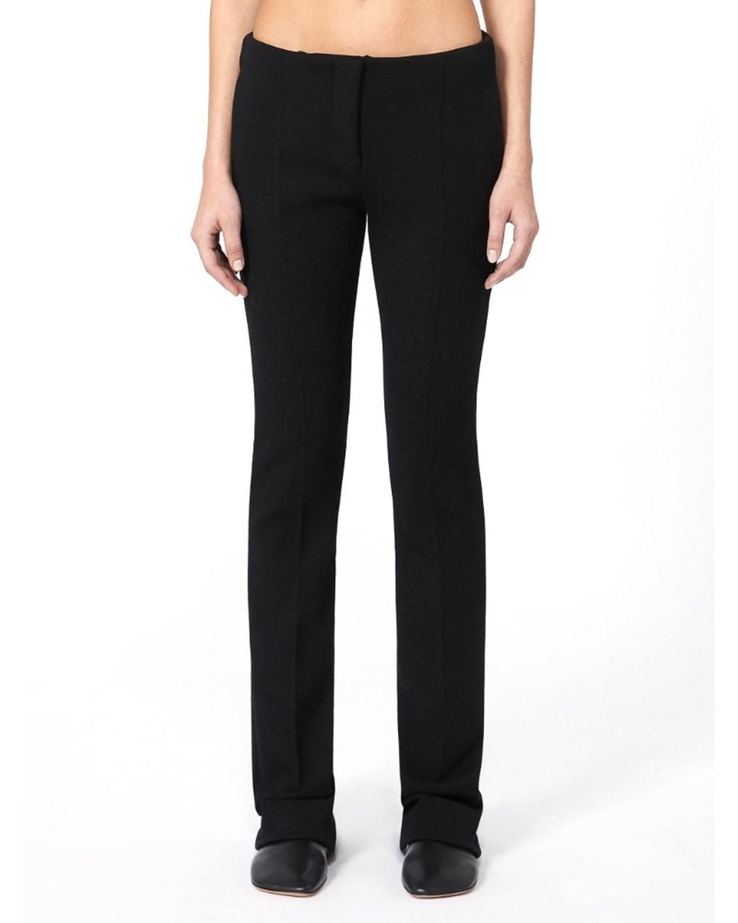 Sportmax Black Earry1 Low-Waisted Tight-Fitting Trousers