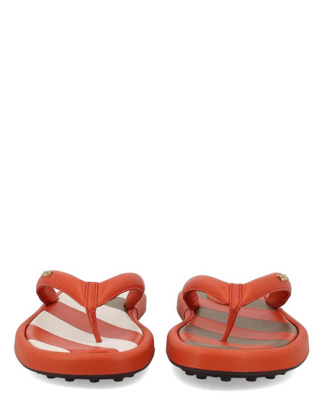 Tod's Red Flip-Flop Sandal With Logo