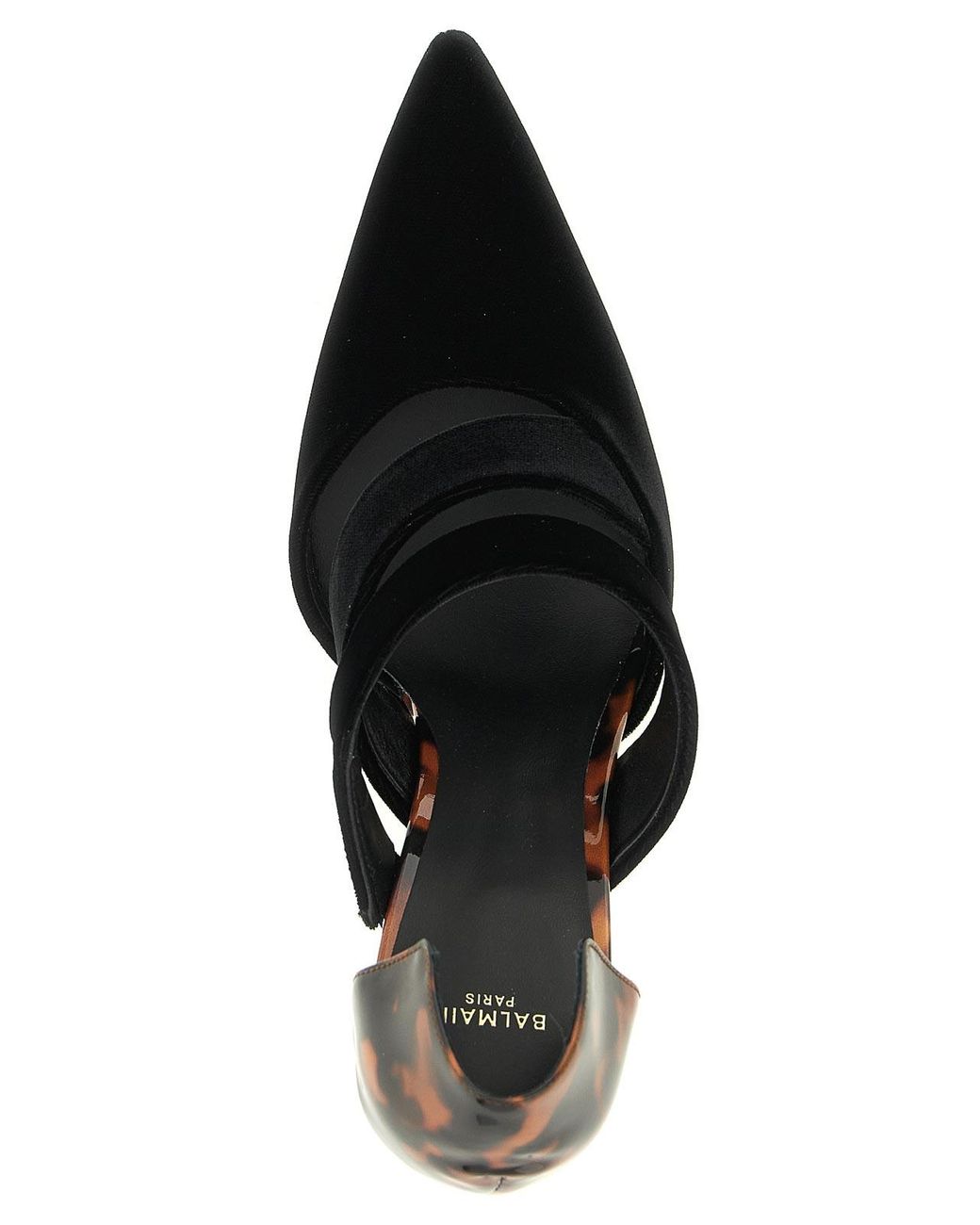 Balmain Black Pumps With Tortoiseshell Detail