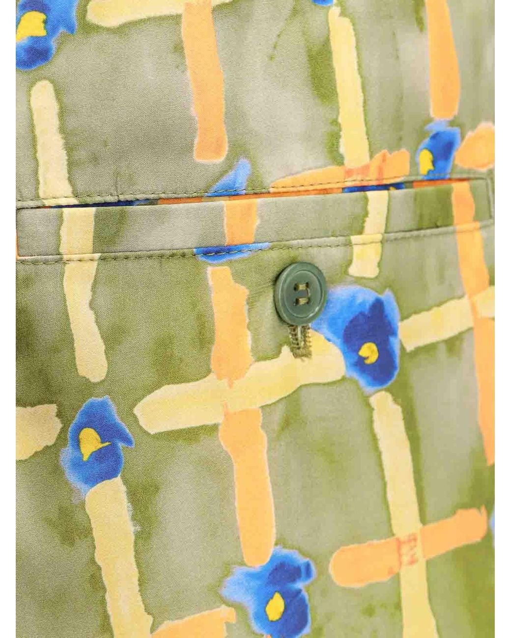 Marni Yellow Silk Bermuda Shorts for men